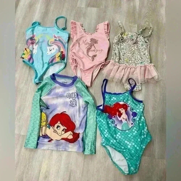 Disney Other - 70. Girls swimsuit bundle disney Minnie size 4-5